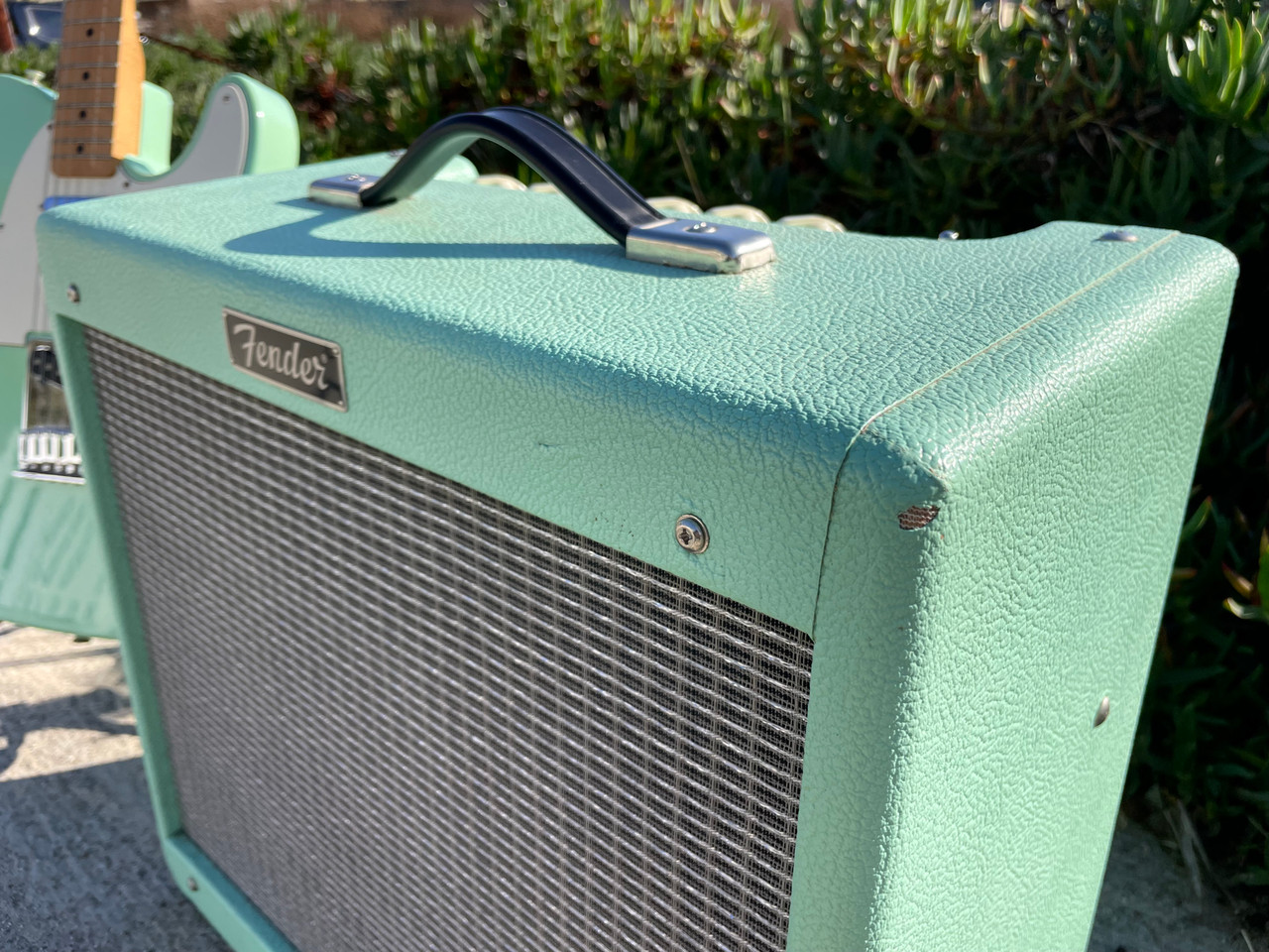 Fender FSR Telecaster Surf green matching headstock w/ matching Fender Blues Jr. SOLD